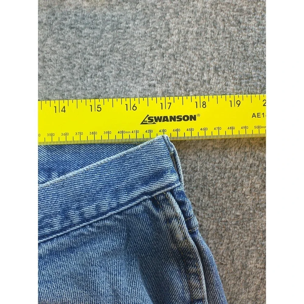 Wrangler Hero Authentic Mens Light Wash Straight Leg Jean 96501DS 34x32 USA Made